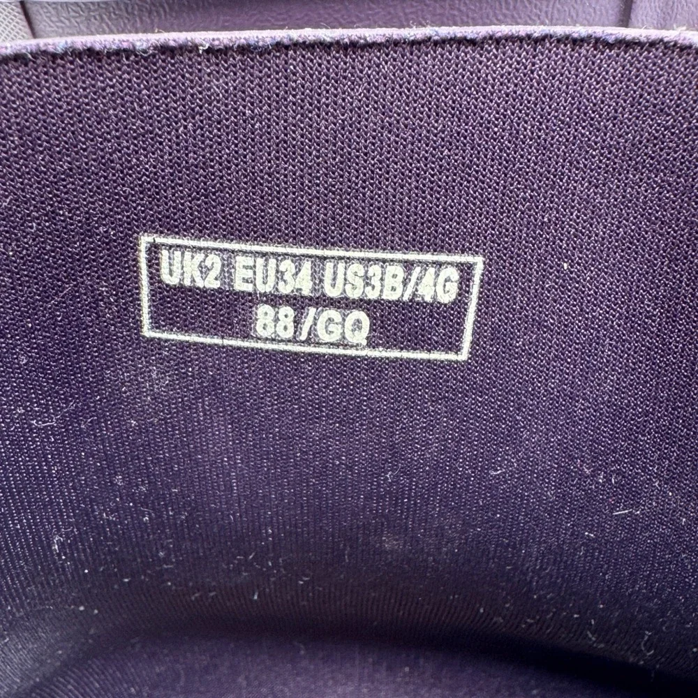 Hunter Original Lace-Up Purple Rubber Rain Boots Kids US 3B/4G EU 34 UK 2